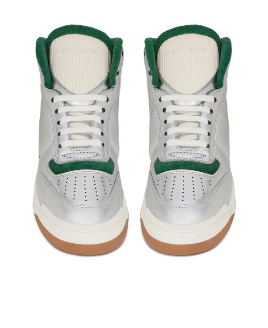 Sl/80 Metallic Effect Mid-Top Sneakers