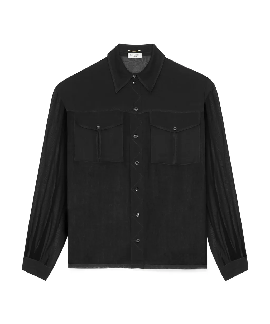 Buttoned Long-Sleeved Shirt