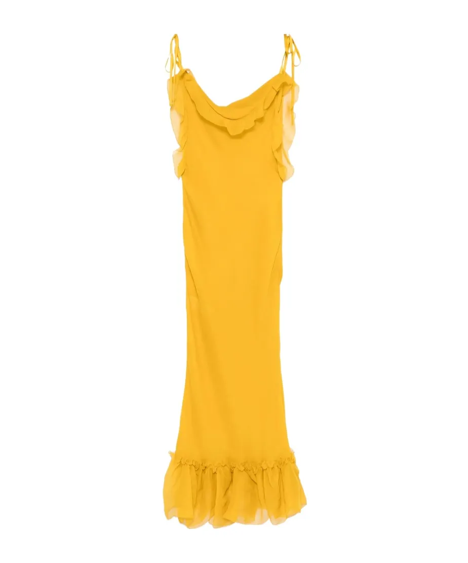 Ruffled Sleeveless Dress