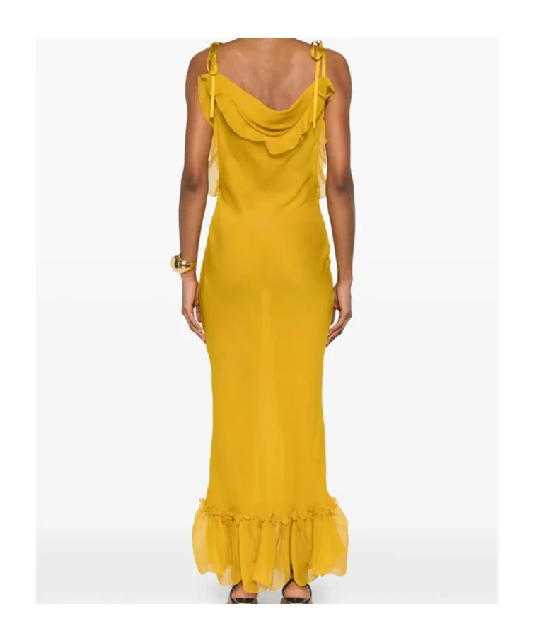 Ruffled Sleeveless Dress
