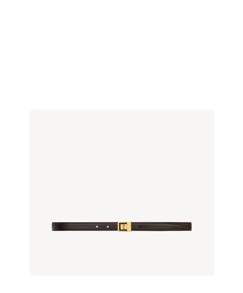 La 66 Thin Belt In Smooth Leather