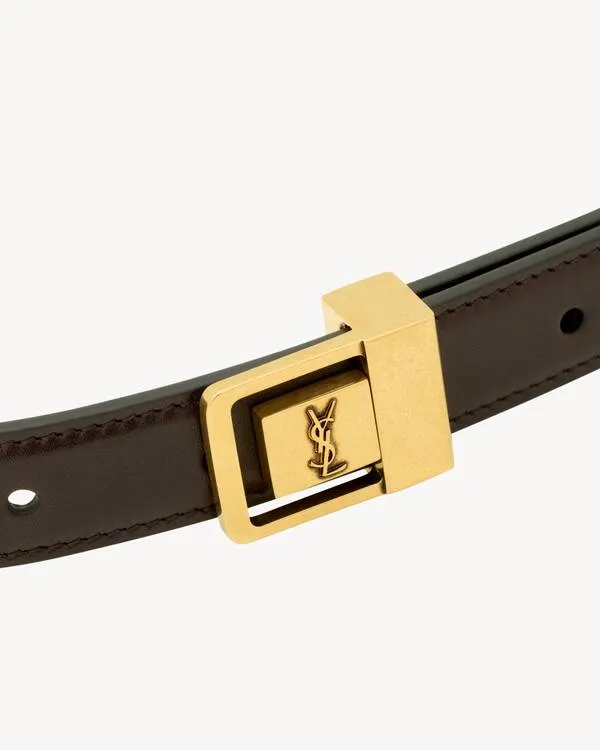 La 66 Thin Belt In Smooth Leather