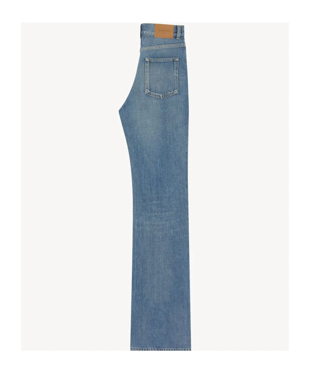 70's High Waist Straight Leg Jeans