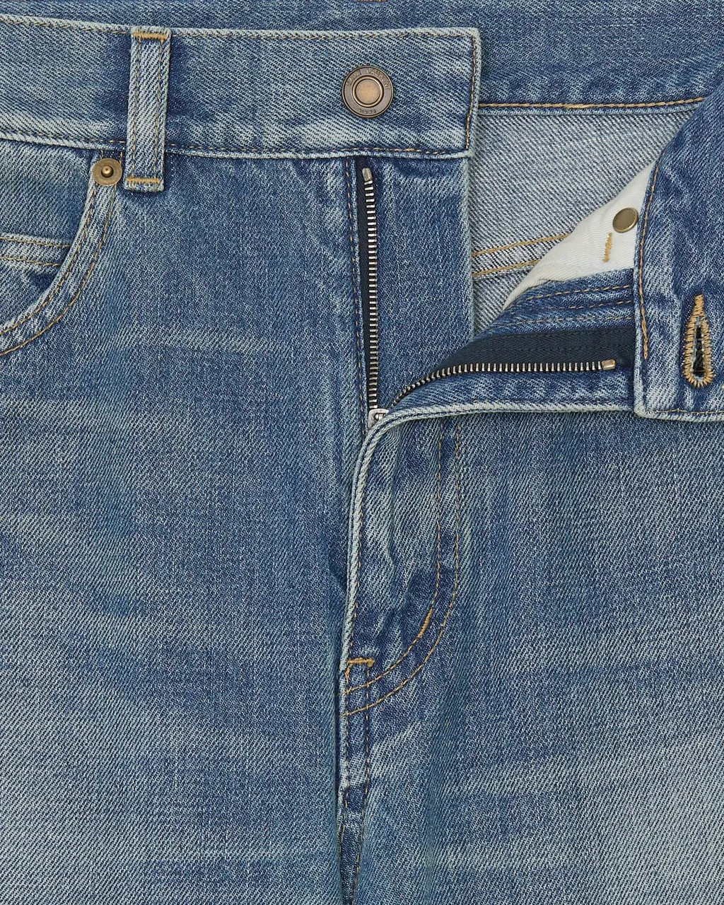 70's High Waist Straight Leg Jeans