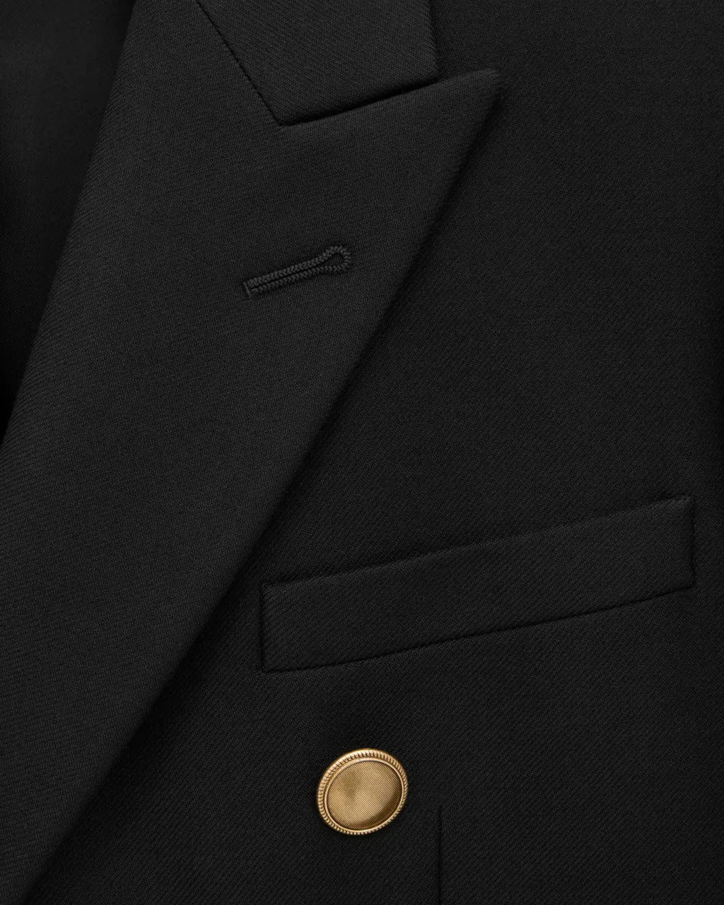 Double-Breasted Long-Sleeved Jacket