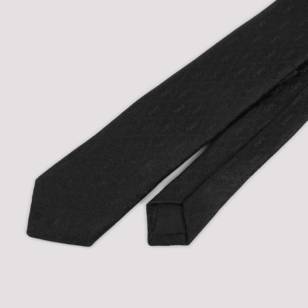 Monogram Logo Patch Tie