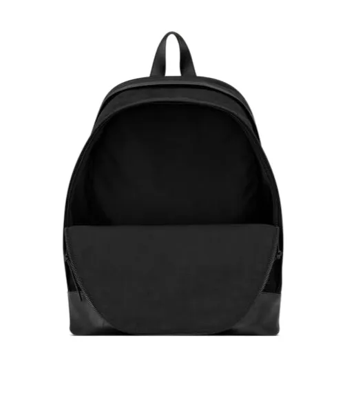 City Backpack In Nylon Canvas And Leather