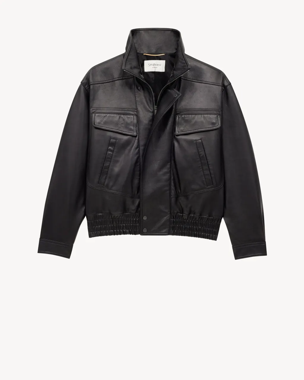 Bomber Jacket In Plunged Lambskin