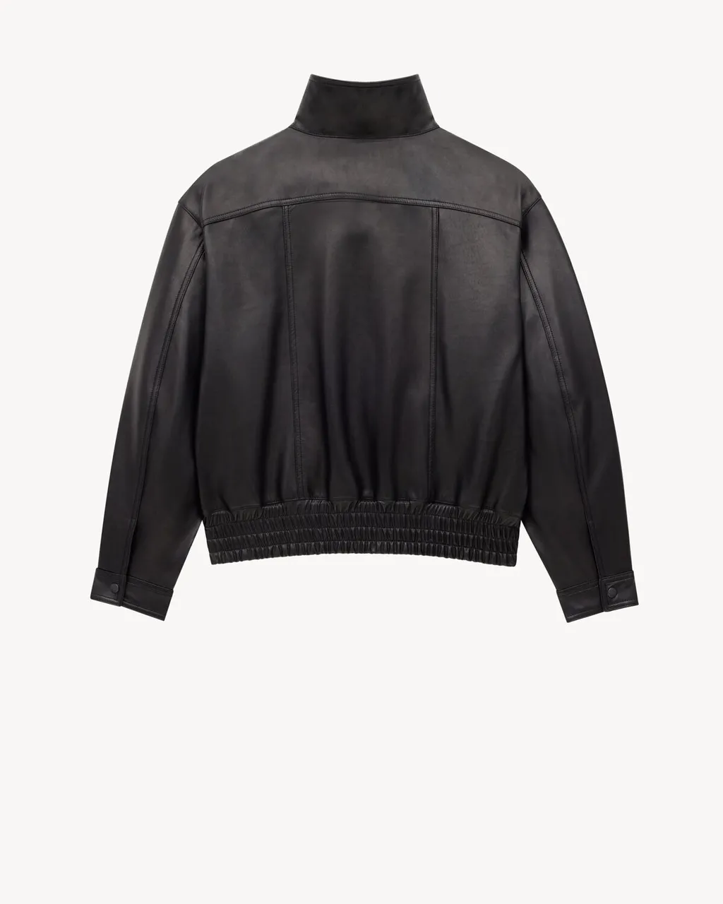 Bomber Jacket In Plunged Lambskin