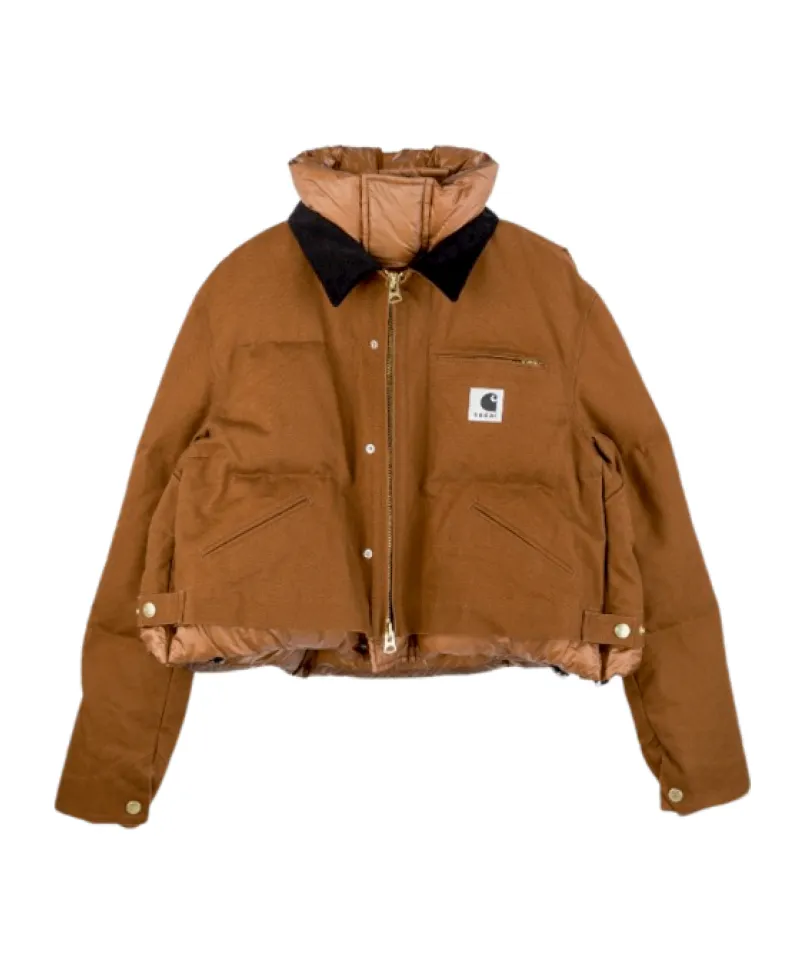 X Carhartt Wip Logo Patch Puffer Jacket