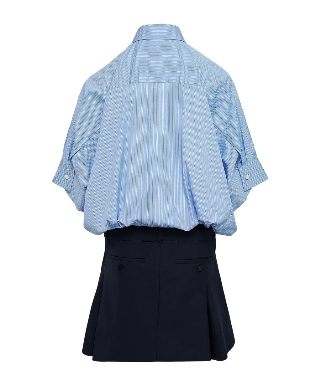 Poplin And Blazer Mini Dress