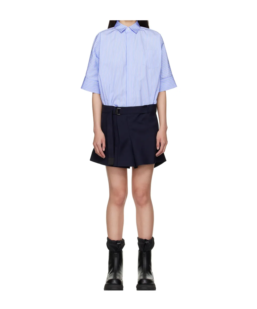 Poplin And Blazer Mini Dress