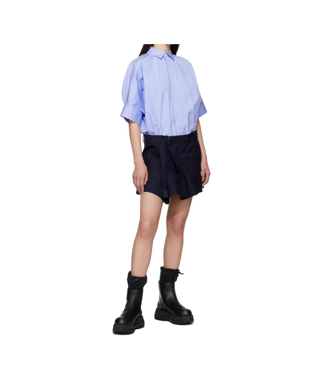 Poplin And Blazer Mini Dress