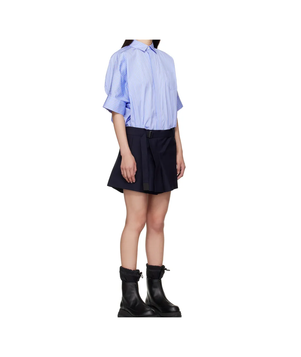 Poplin And Blazer Mini Dress