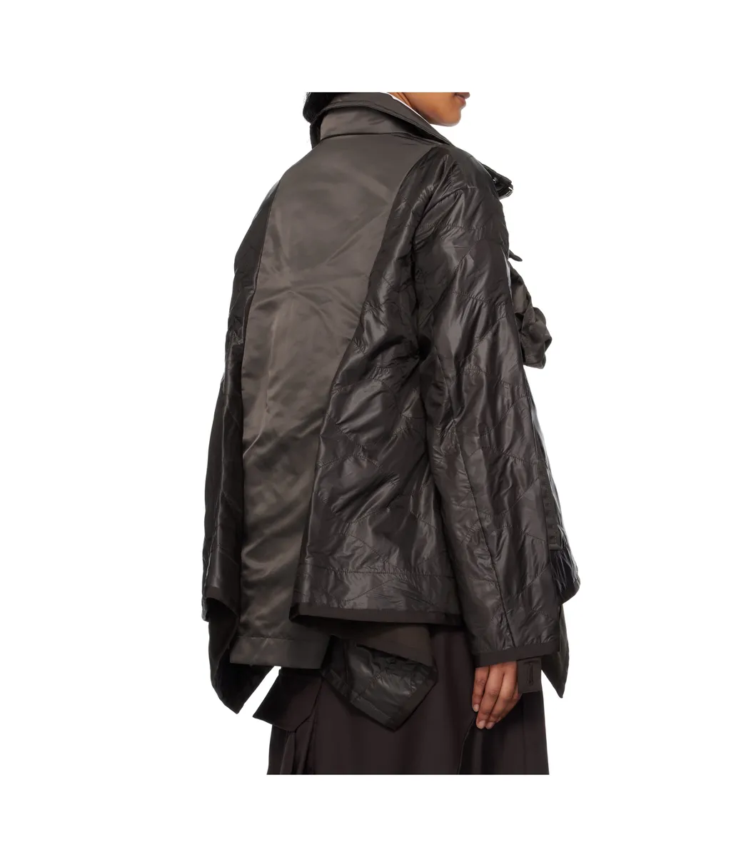 Quilted Nylon Ripstop Twill Coat