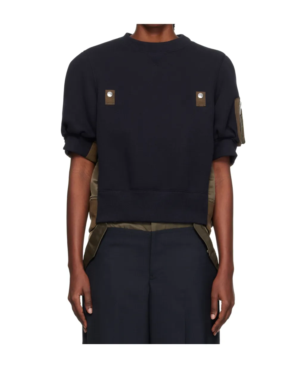 Sponge X Nylon Twill Sweatshirt