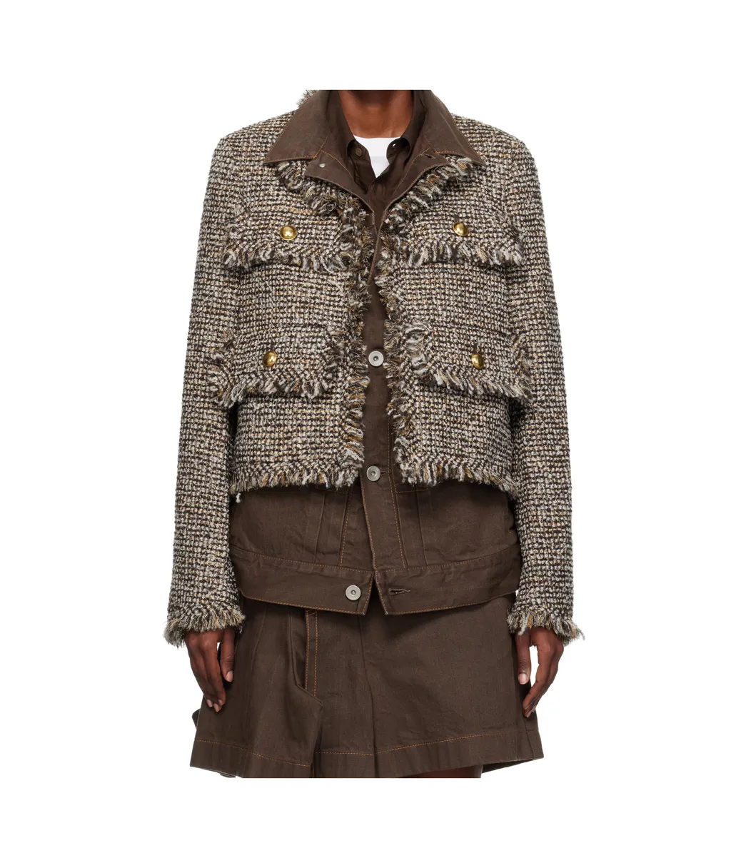 Tweed Denim Jacket