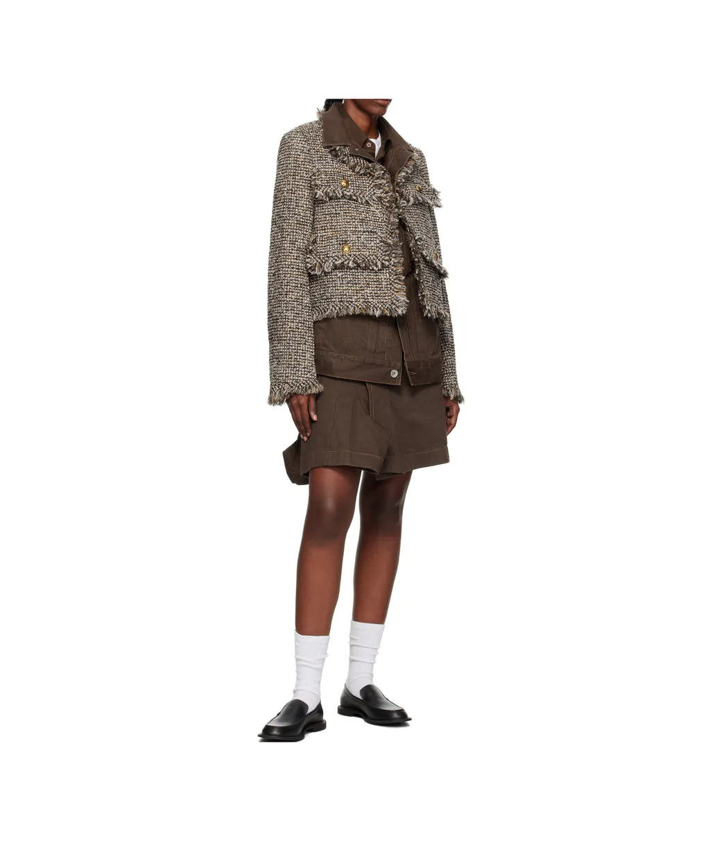Tweed Denim Jacket