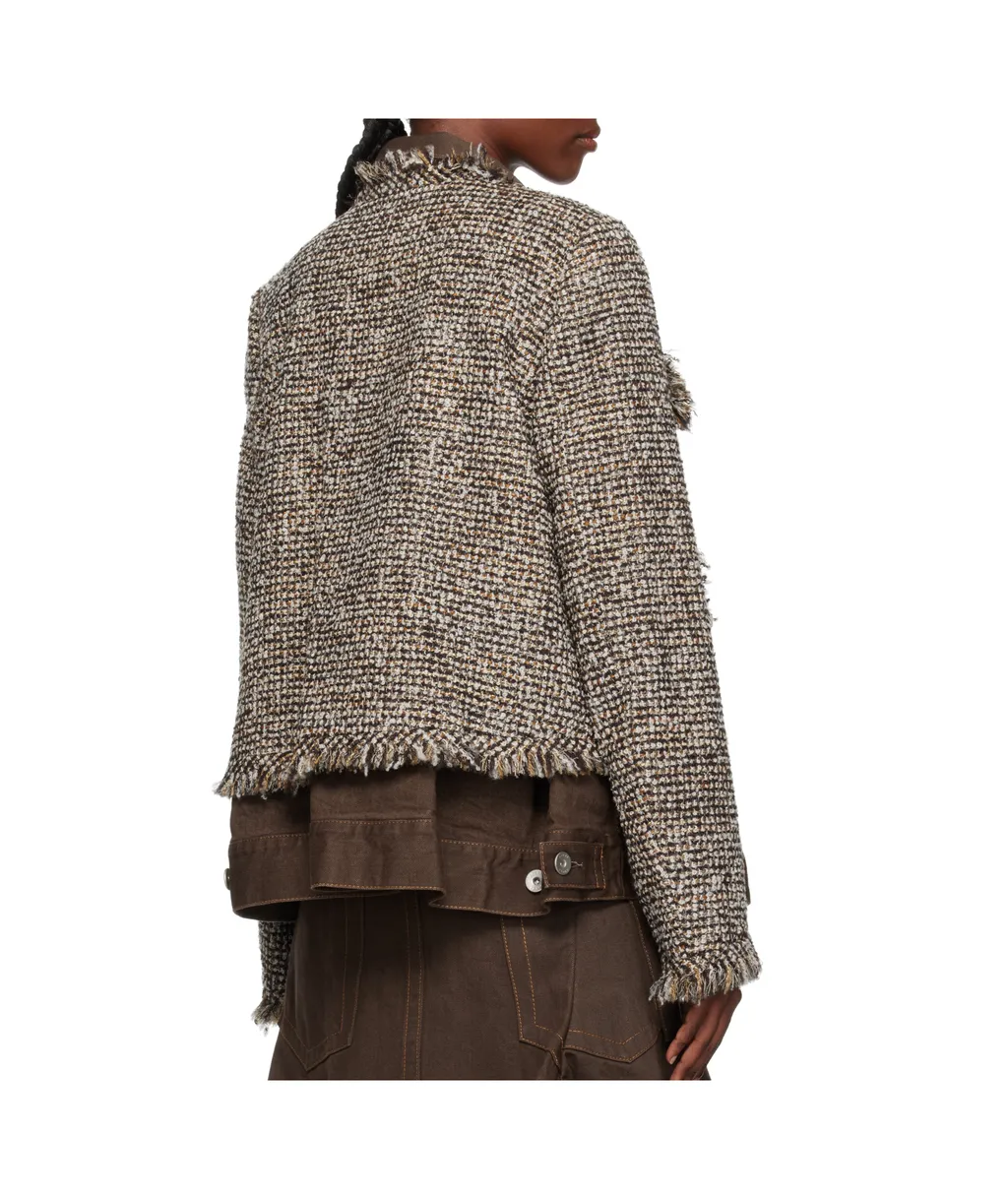 Tweed Denim Jacket