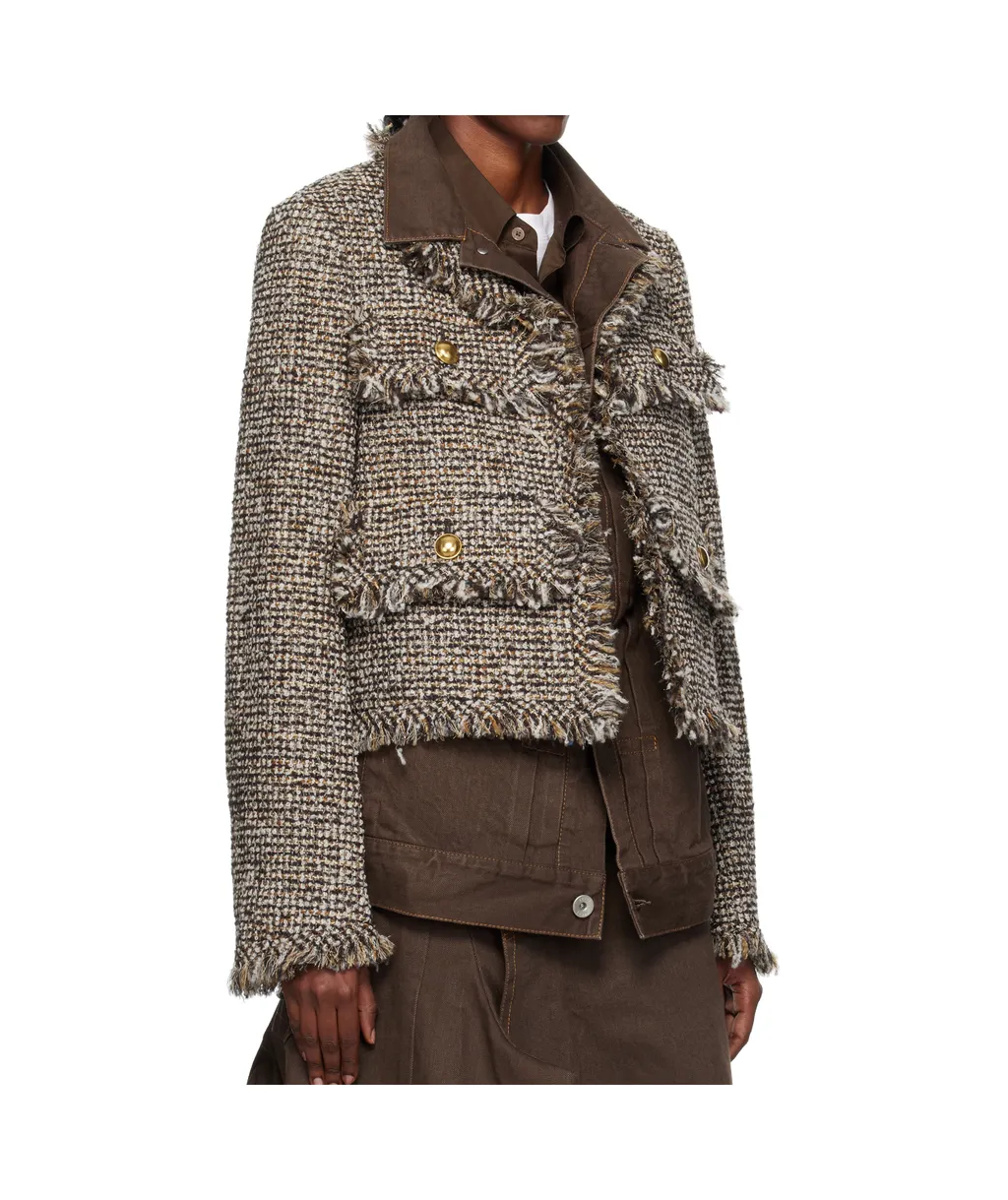 Tweed Denim Jacket
