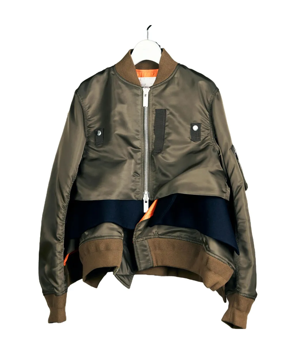 Nylon Twill X Wool Melton Blouson