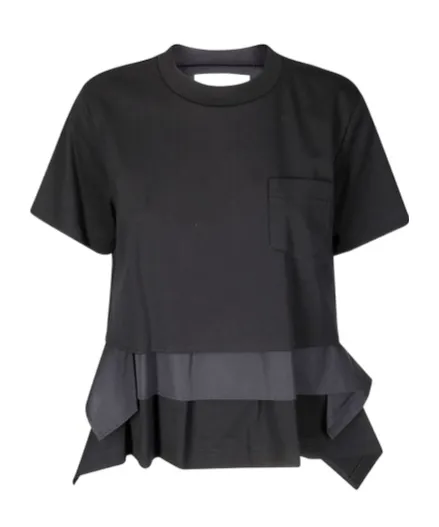 Poplin X Cotton Jersey T-Shirt