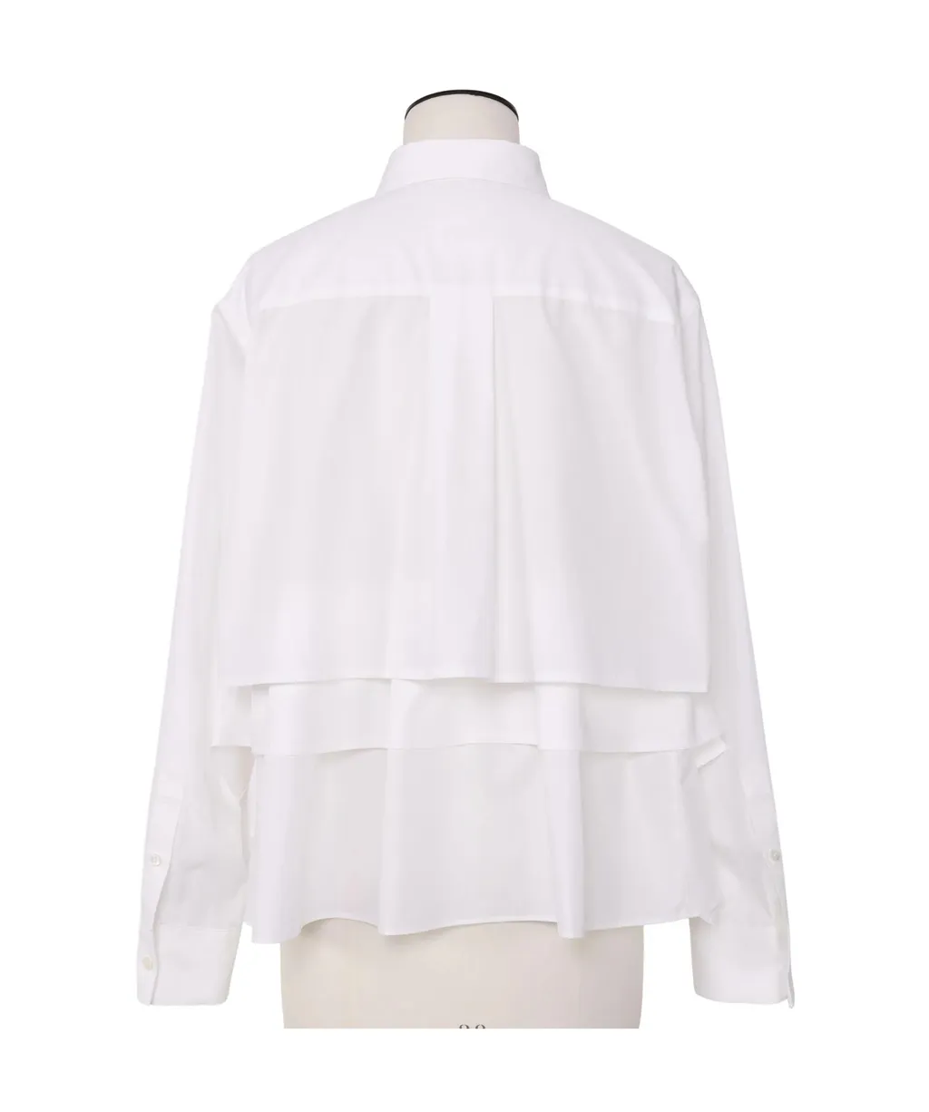 Long Sleeved Layered Ruffled Shirt