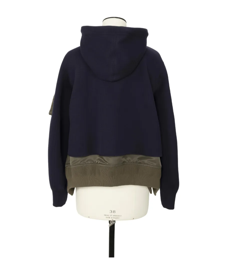 Sponge Sweat X Nylon Twill Hoodie