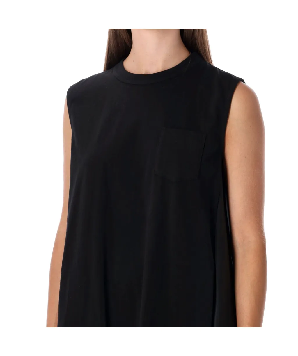 Sleeveless Pleated Dress