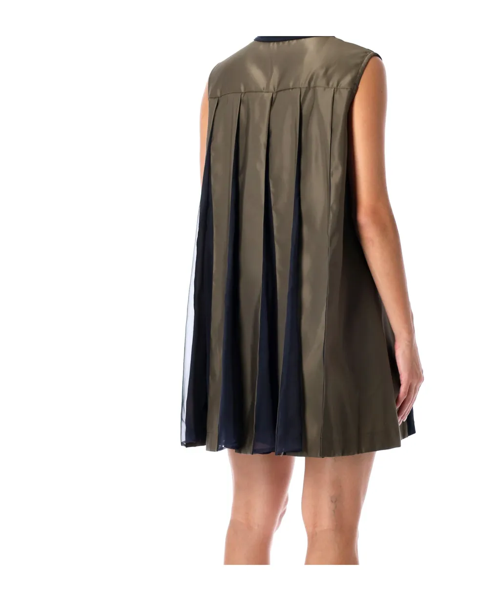 Sleeveless Pleated Dress