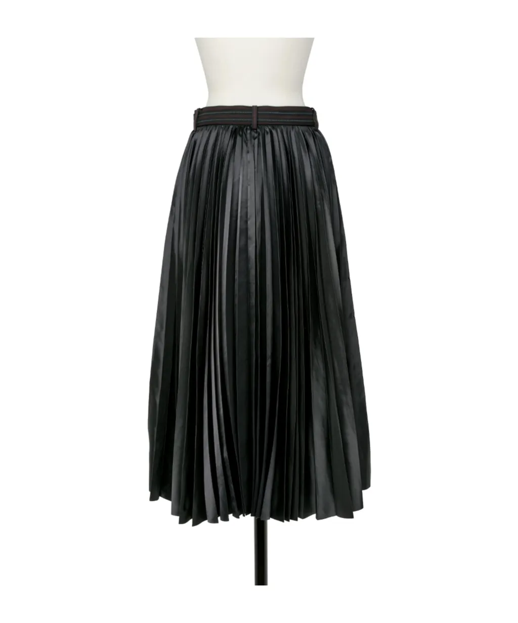Stripe Doeskin Skirt