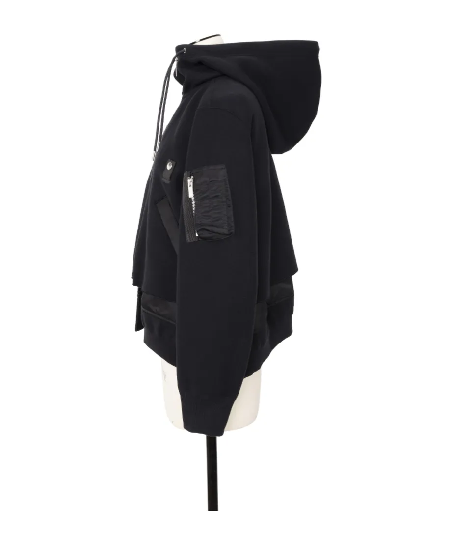 Sponge Sweat X Nylon Twill Hoodie