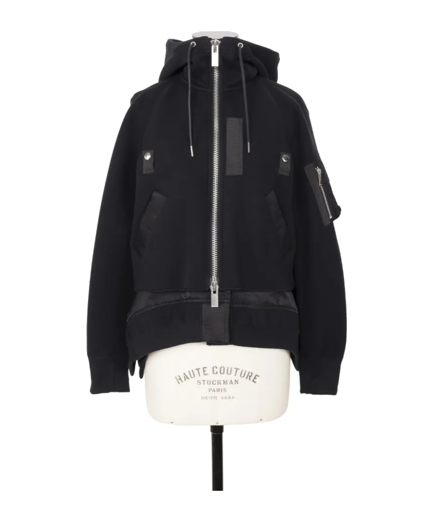 Sponge Sweat X Nylon Twill Hoodie