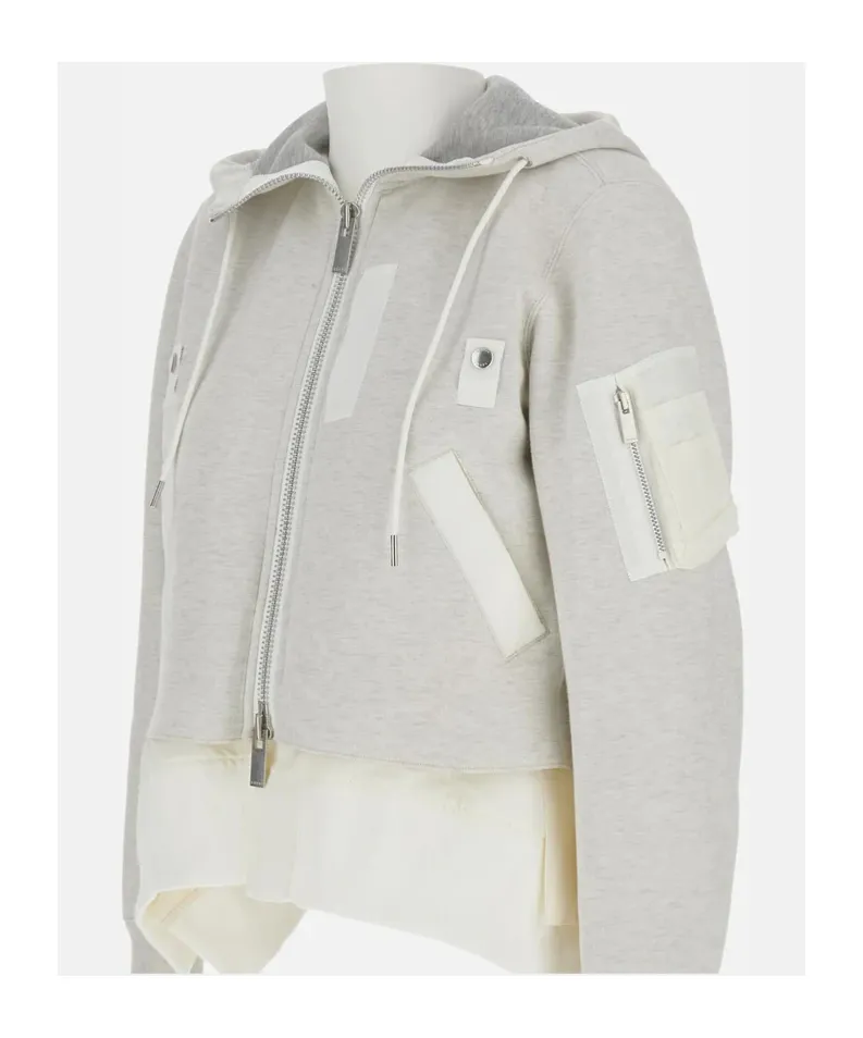 Sponge Sweat X Nylon Twill Hoodie