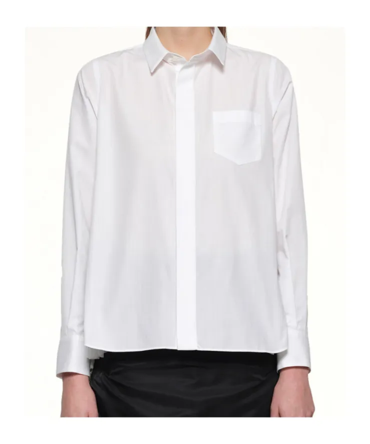 Poplin X Chiffon Shirt
