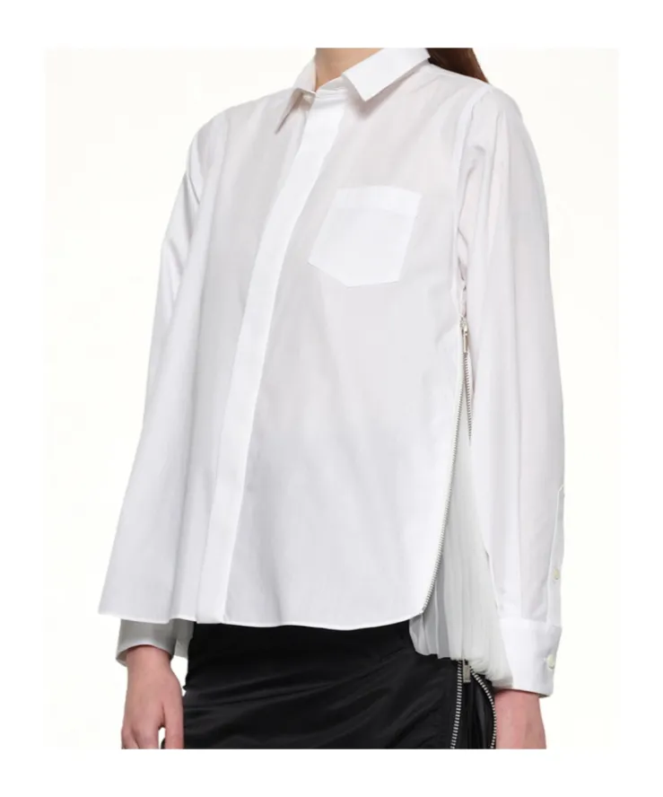 Poplin X Chiffon Shirt