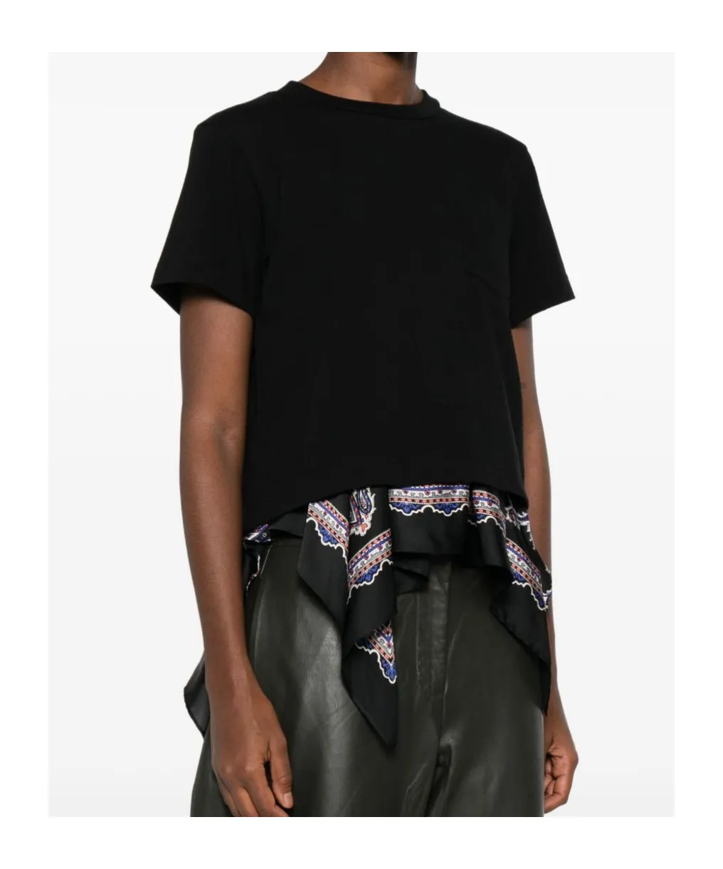 Paisley Print X Cotton Jersey T-Shirt