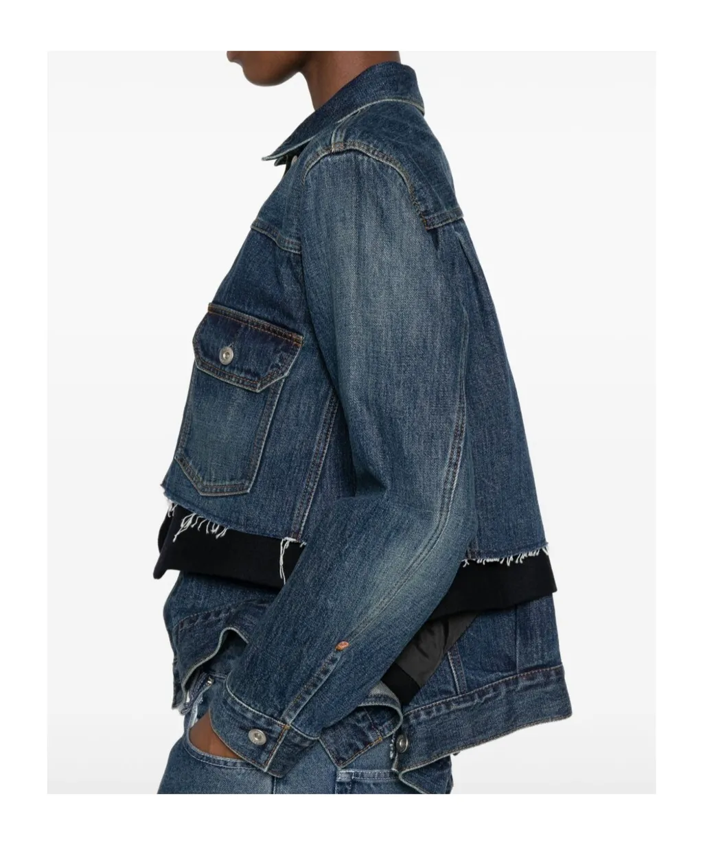 Paneled Denim Jacket