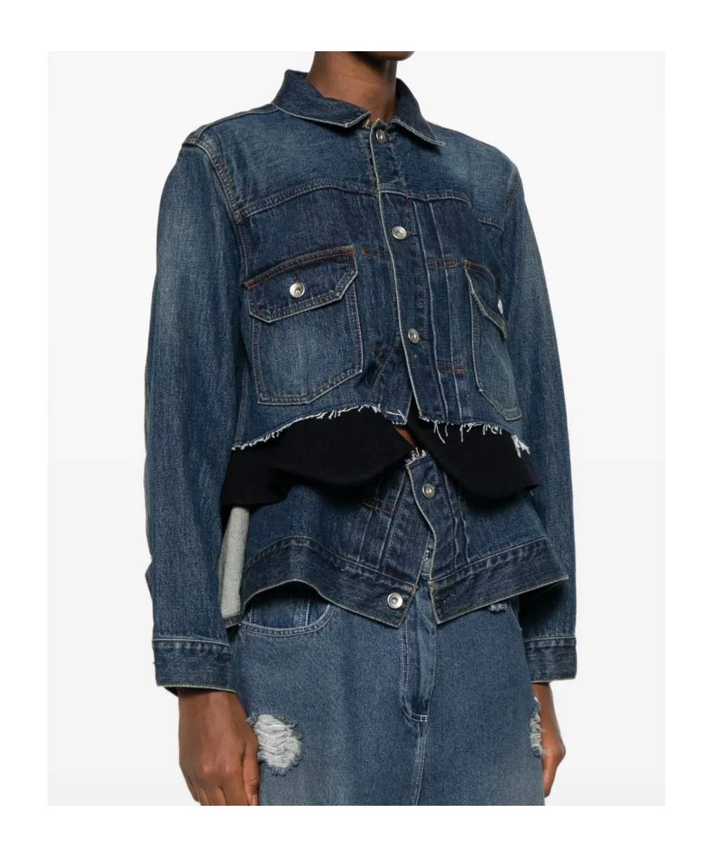 Paneled Denim Jacket