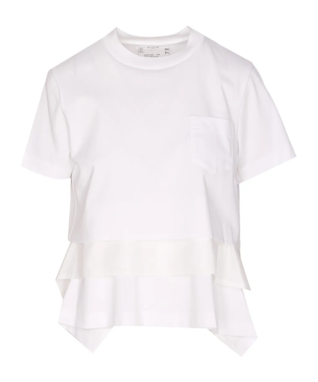 Poplin X Cotton Jersey T-Shirt
