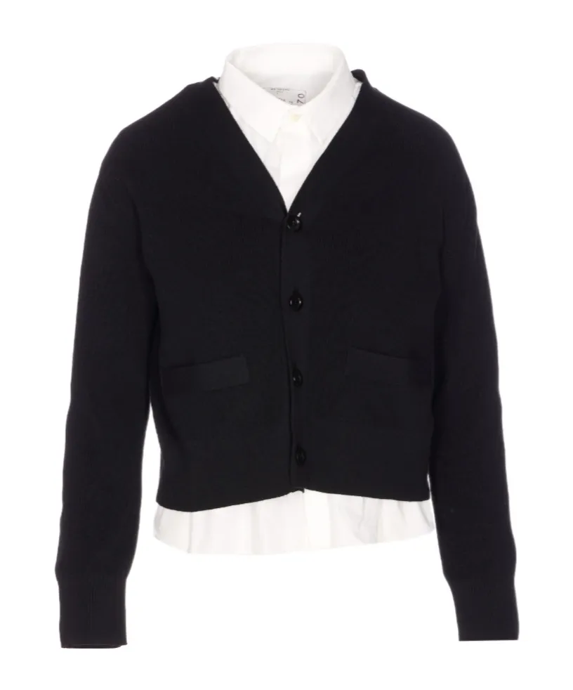 Long-Sleeved Knitted Cardigan