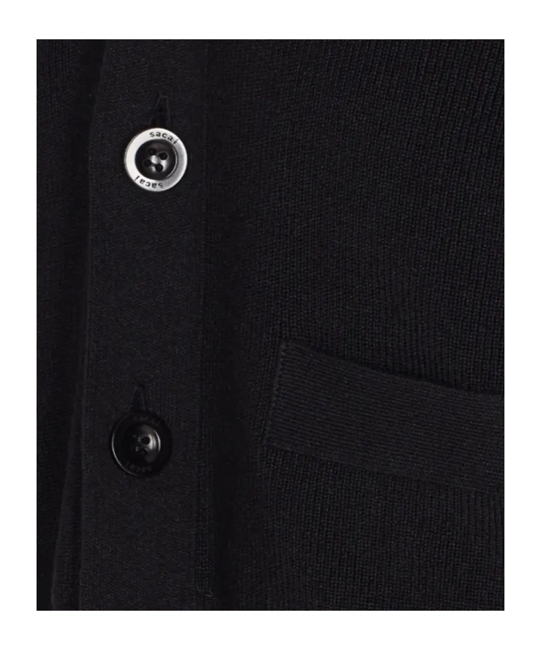 Long-Sleeved Knitted Cardigan