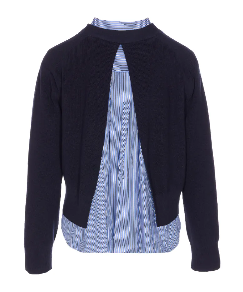 Long-Sleeved Knitted Cardigan