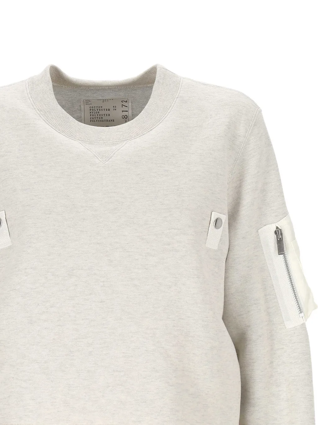 Layered Twill Sweatshirt