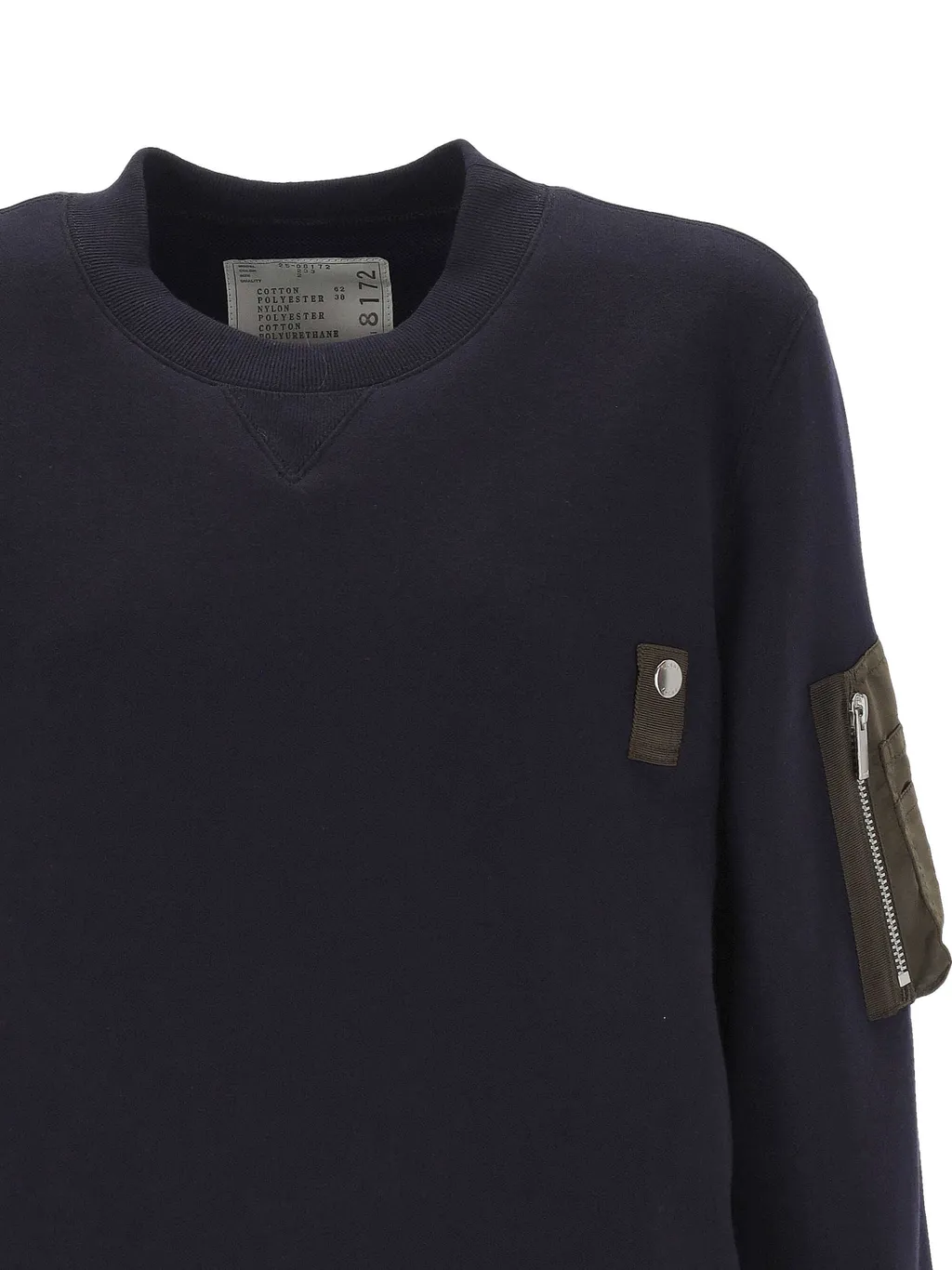 Layered Twill Sweatshirt