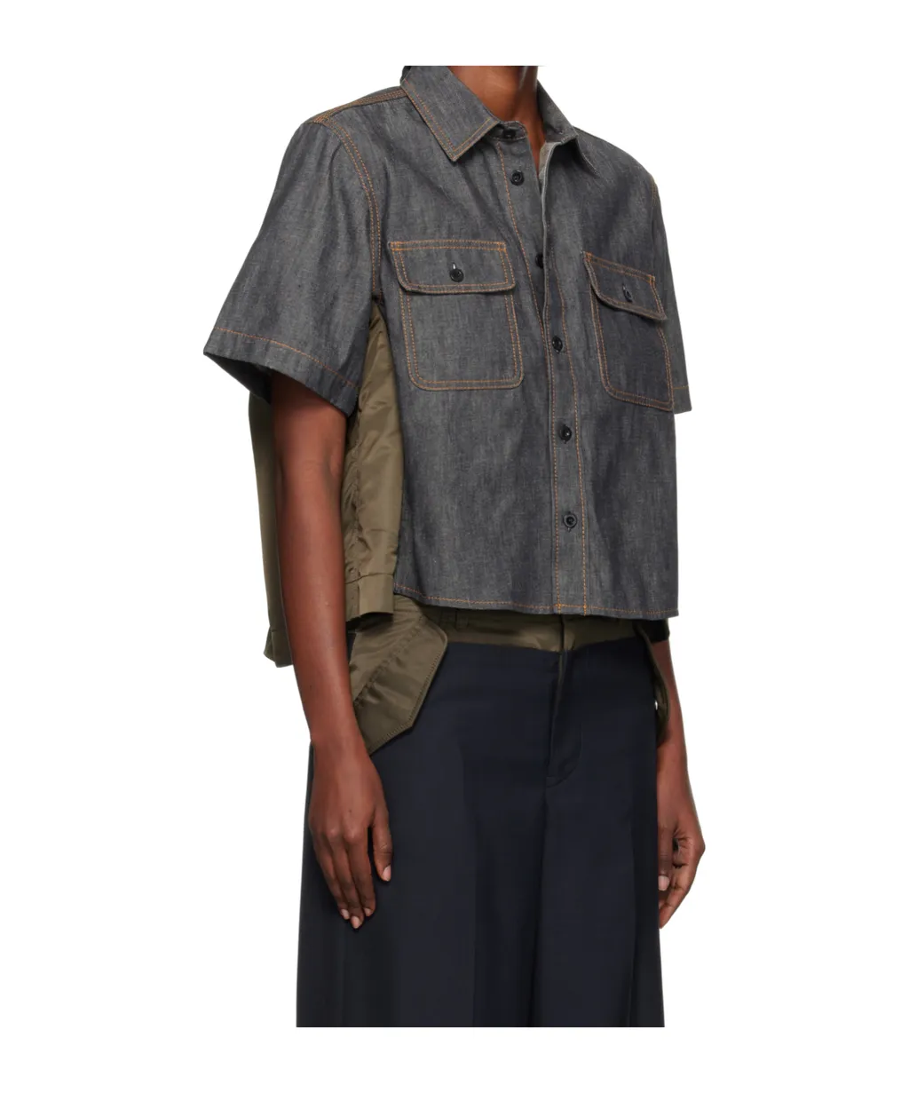 Double-Pocket Denim Shirt