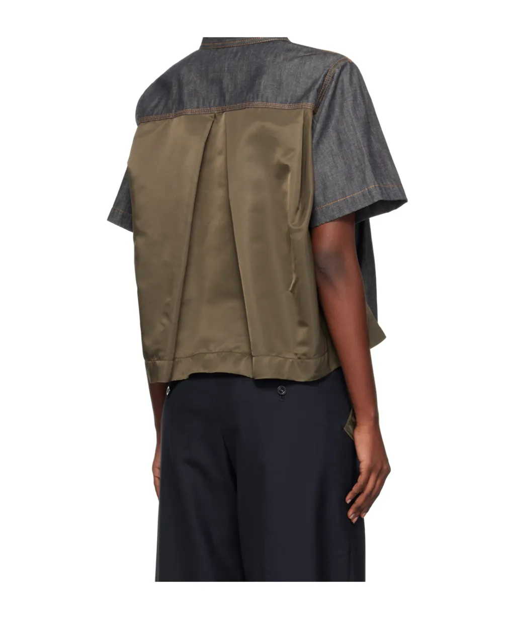 Double-Pocket Denim Shirt