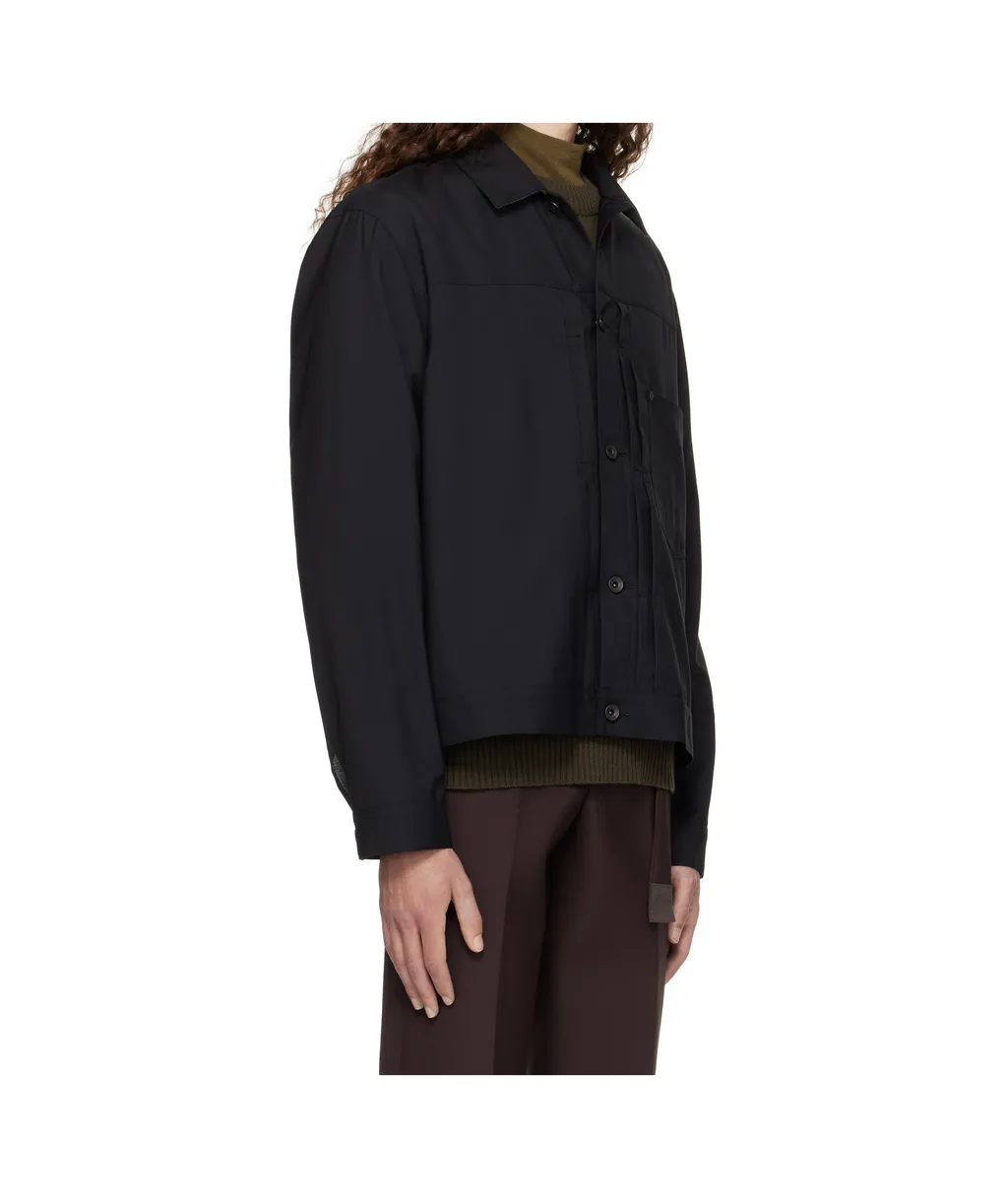 Button-Fastening Shirt Jacket