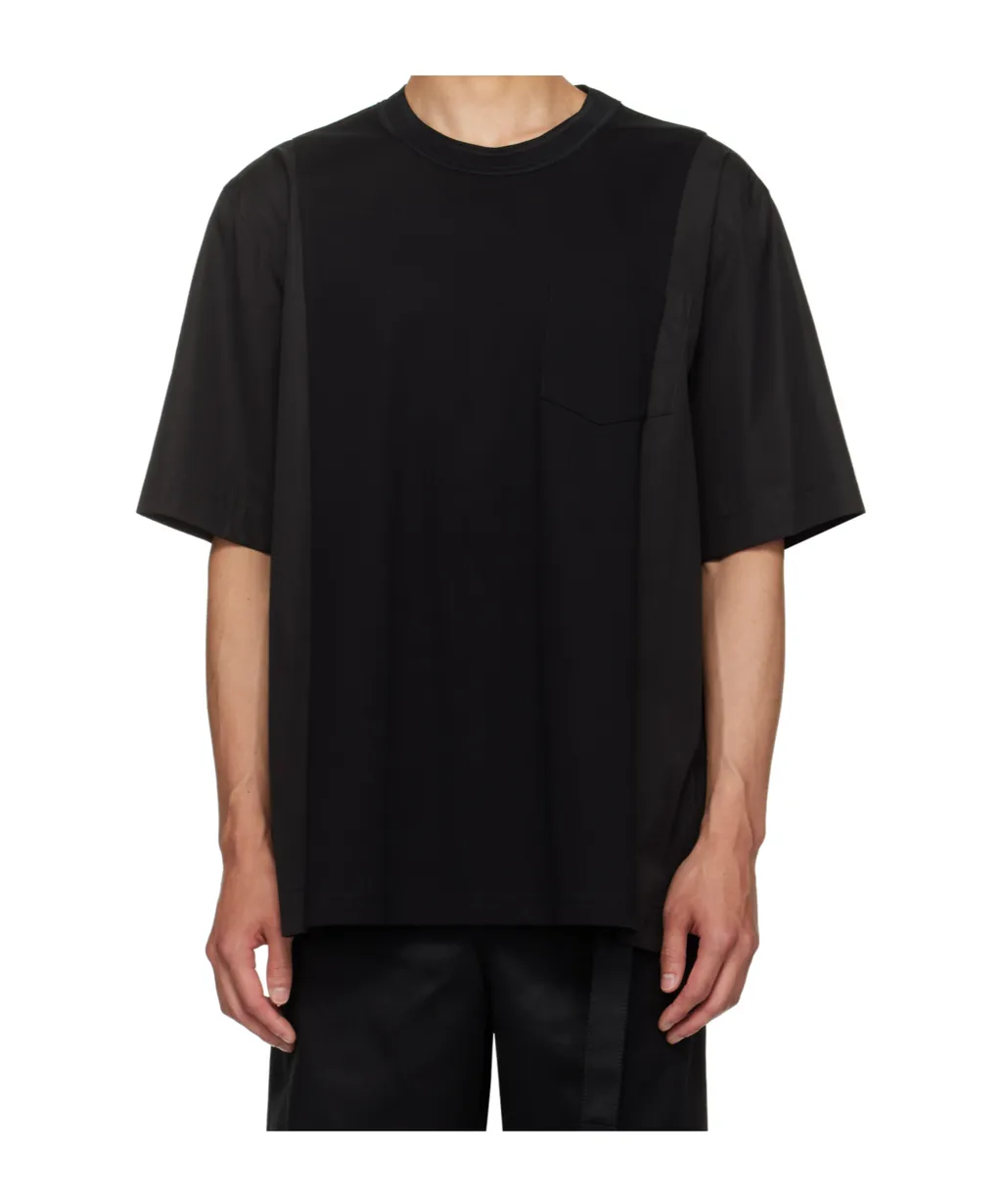 Poplin X Cotton Jersey T-Shirt