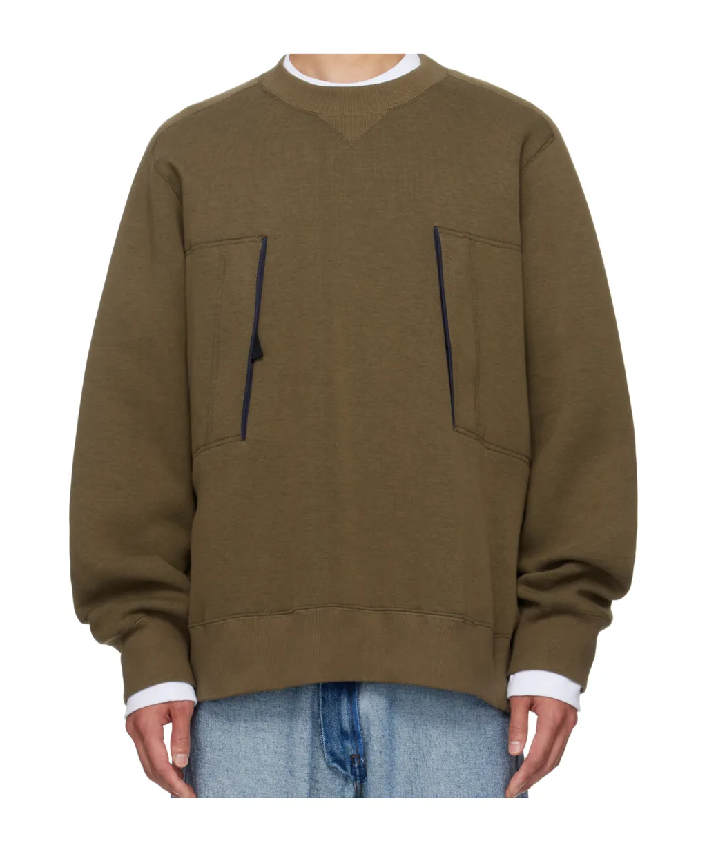 Round Neck Long-Sleeved Sweatshirt